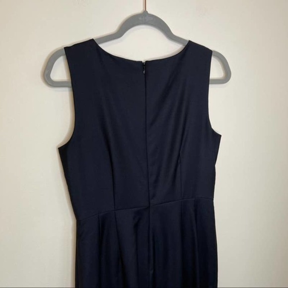 J. Crew Gray Wool Pleated Sleeveless Sheath Dress 6 - Picture 2 of 7
